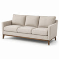 3-Sitzer Sofa Holzstruktur Beige