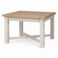 Esstisch Eichenholz Massivholz Weiß 120x80x75 cm