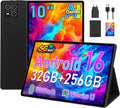 2026 Neuestes Android 16 Tablet, 10 Zoll Gemini AI, Tablet mit stoßfester Silikonhülle, 32 GB RAM + 256 GB ROM (2 TB TF), Octa-Core 2,0 GHz